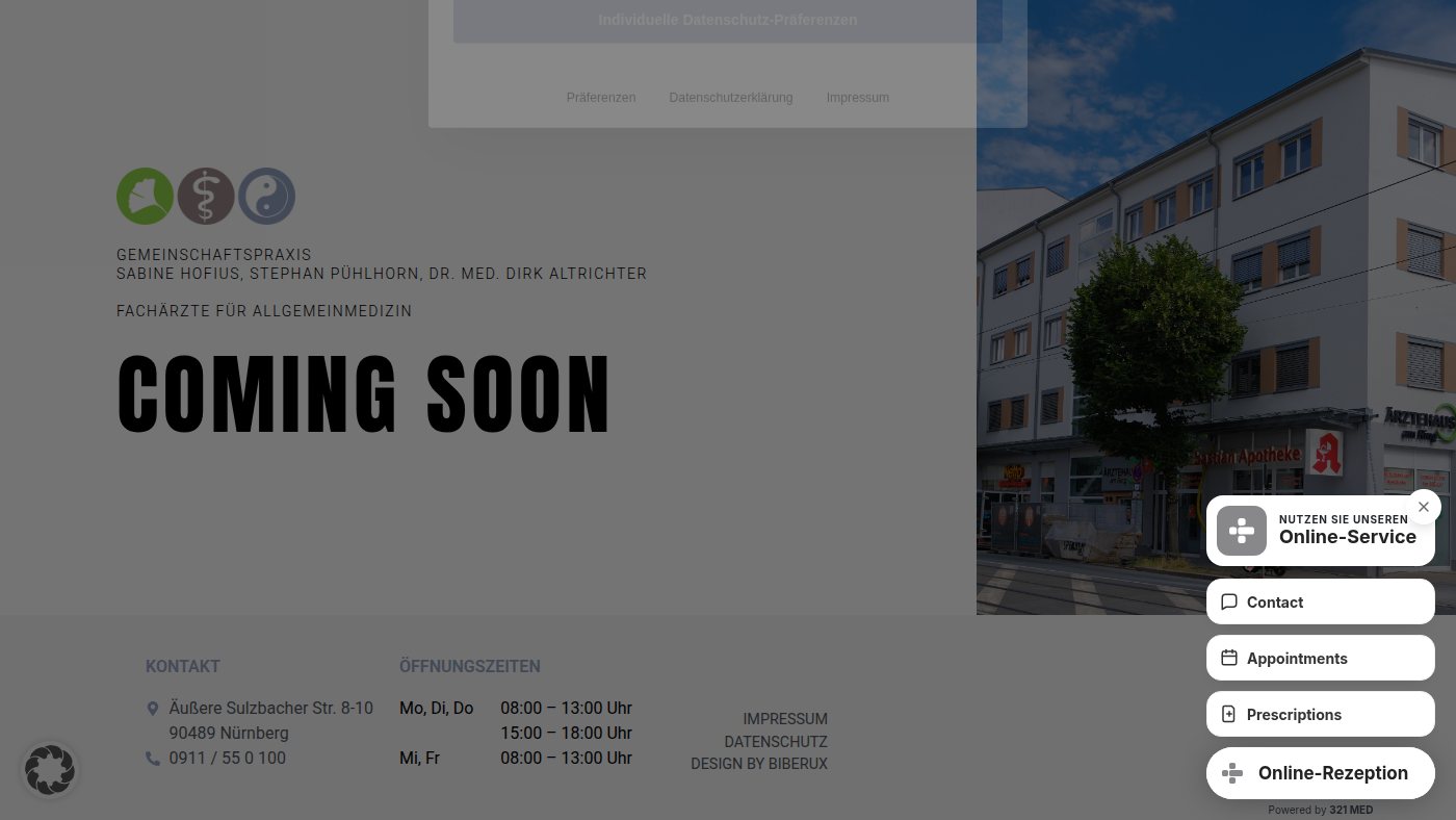 The home page of allgemeinaerzte-am-ring.de