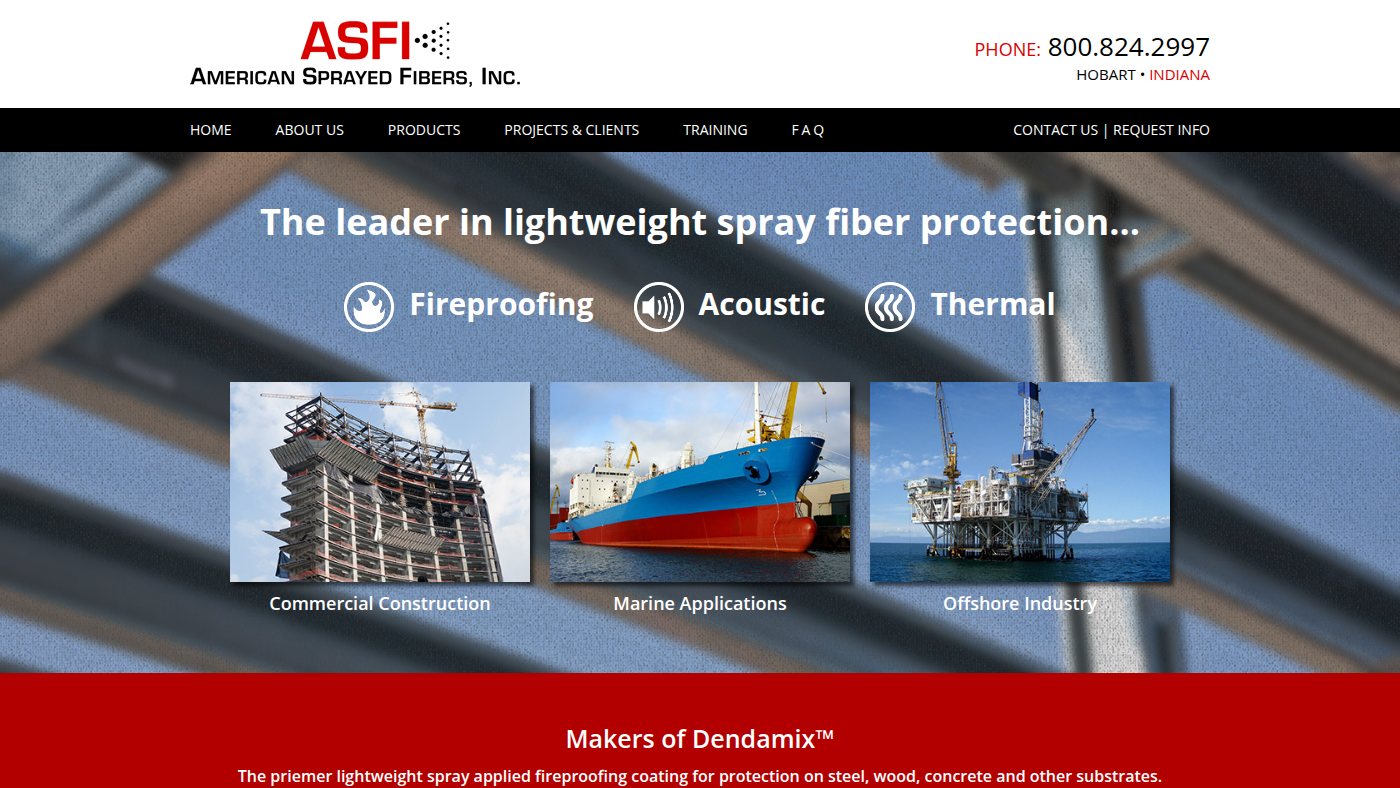 The home page of asfiusa.com