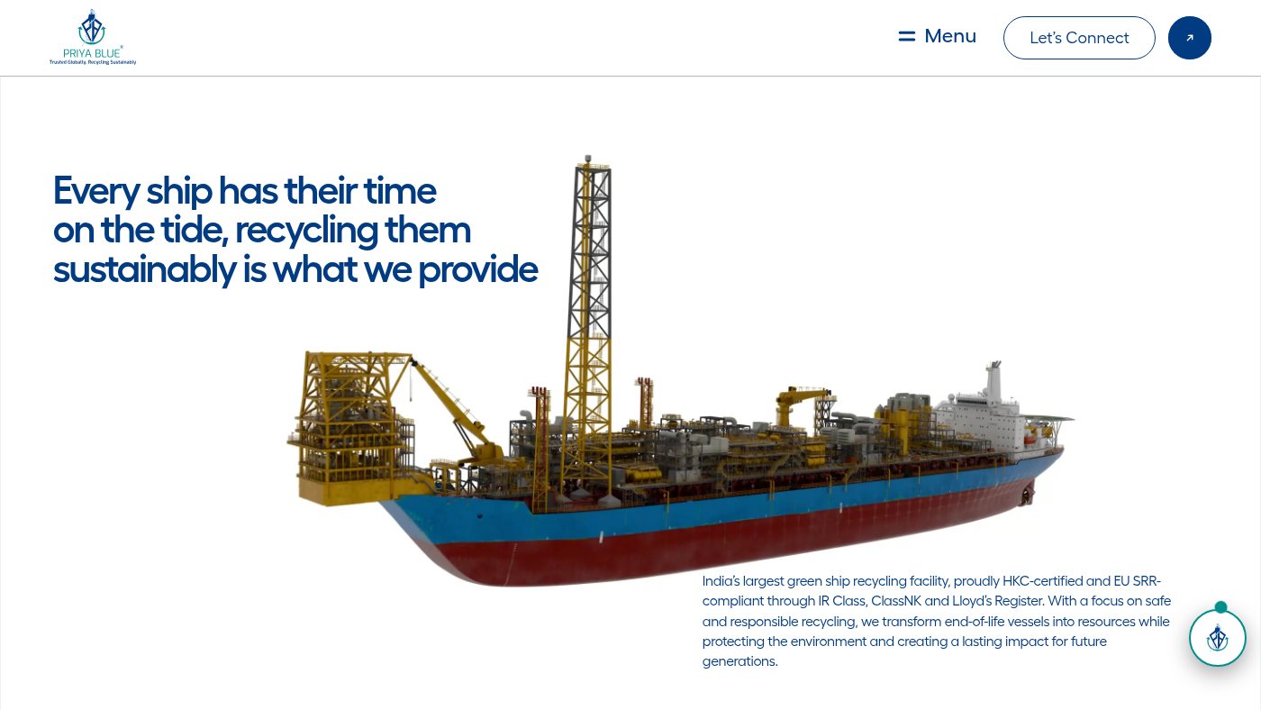 The home page of priyablue.com