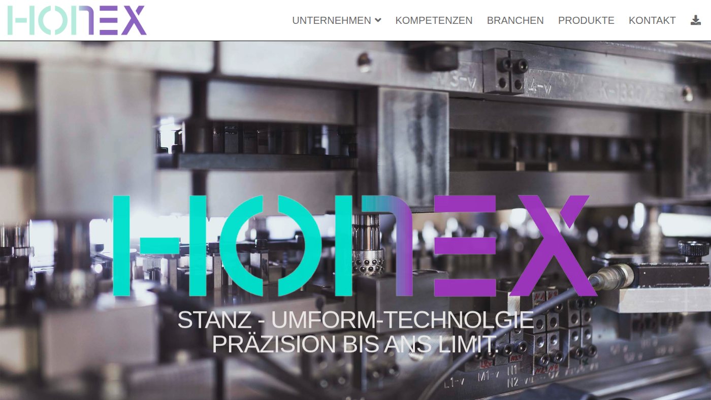 The home page of honex.ch
