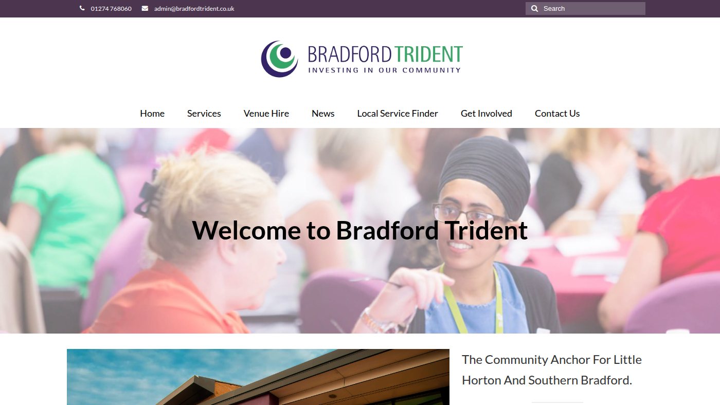 The home page of bradfordtrident.co.uk
