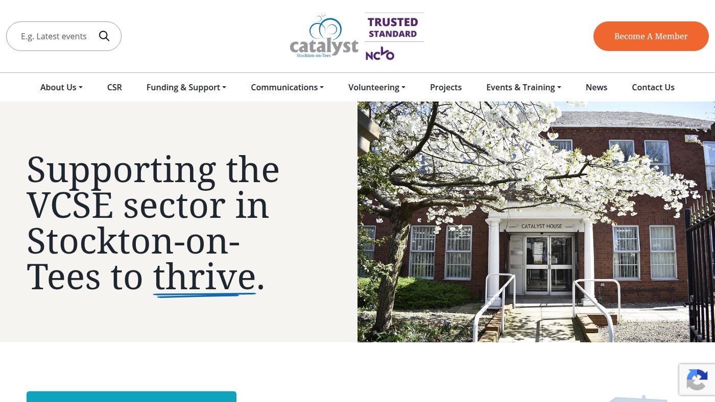 The home page of catalyststockton.org