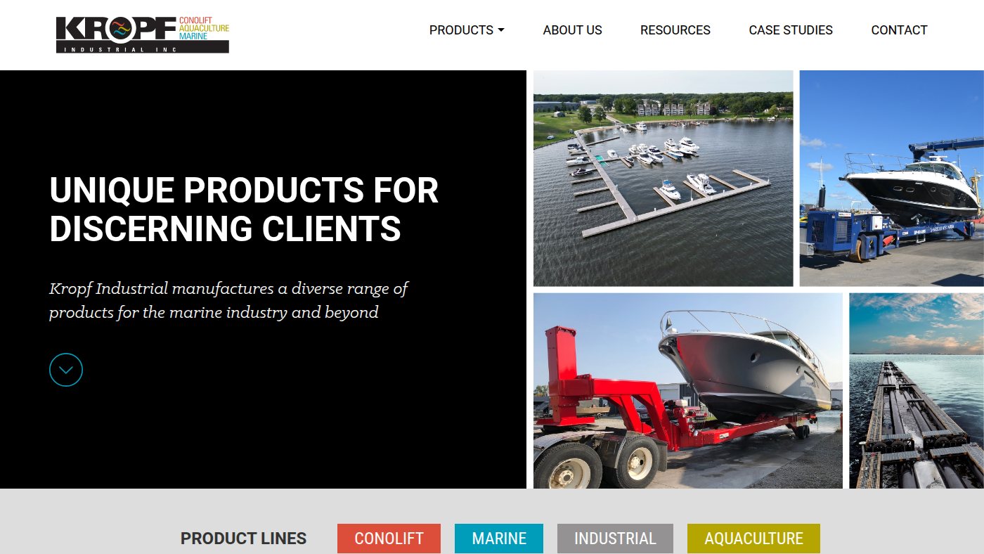 The home page of kropfindustrial.com