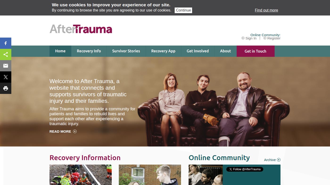 The home page of aftertrauma.org