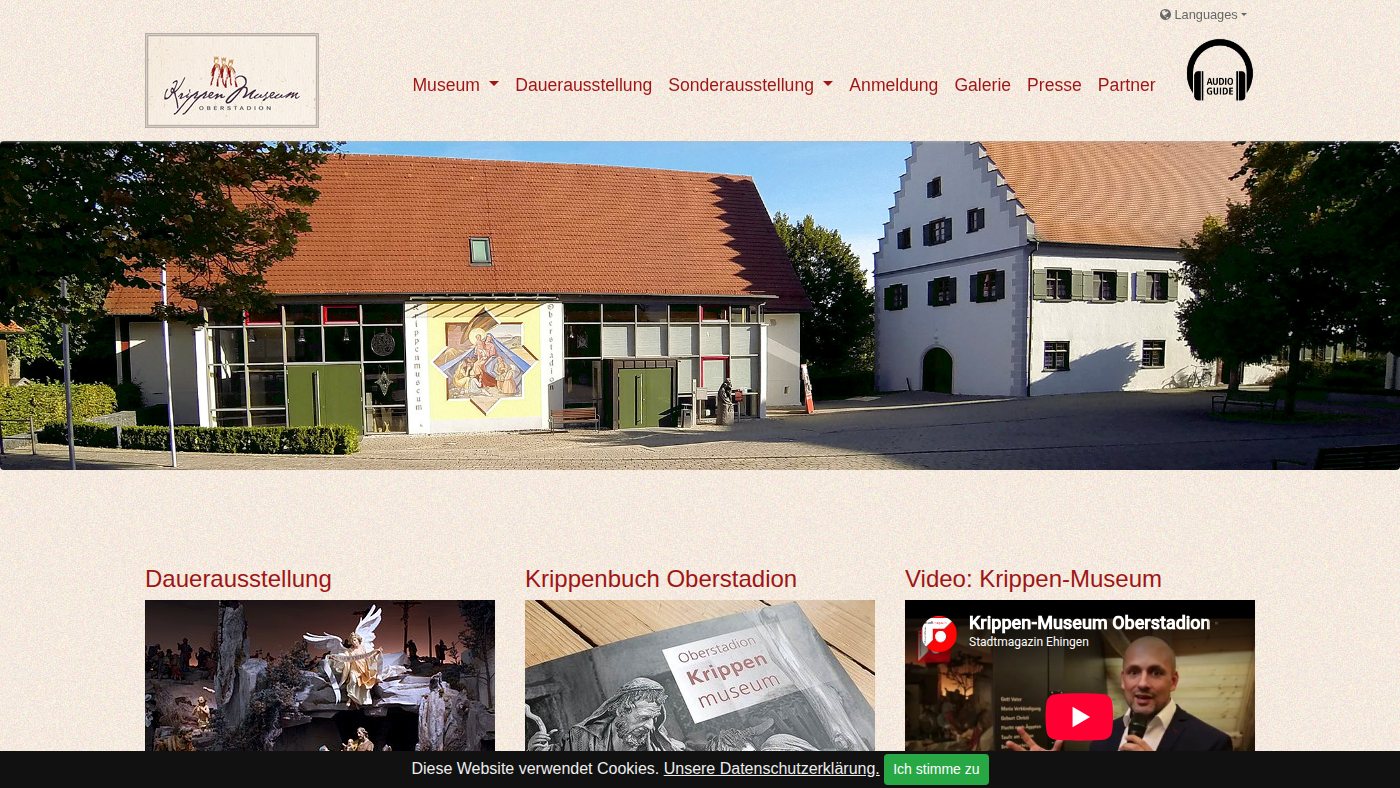 The home page of krippen-museum.de