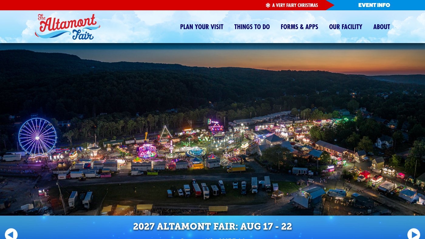The home page of altamontfair.com