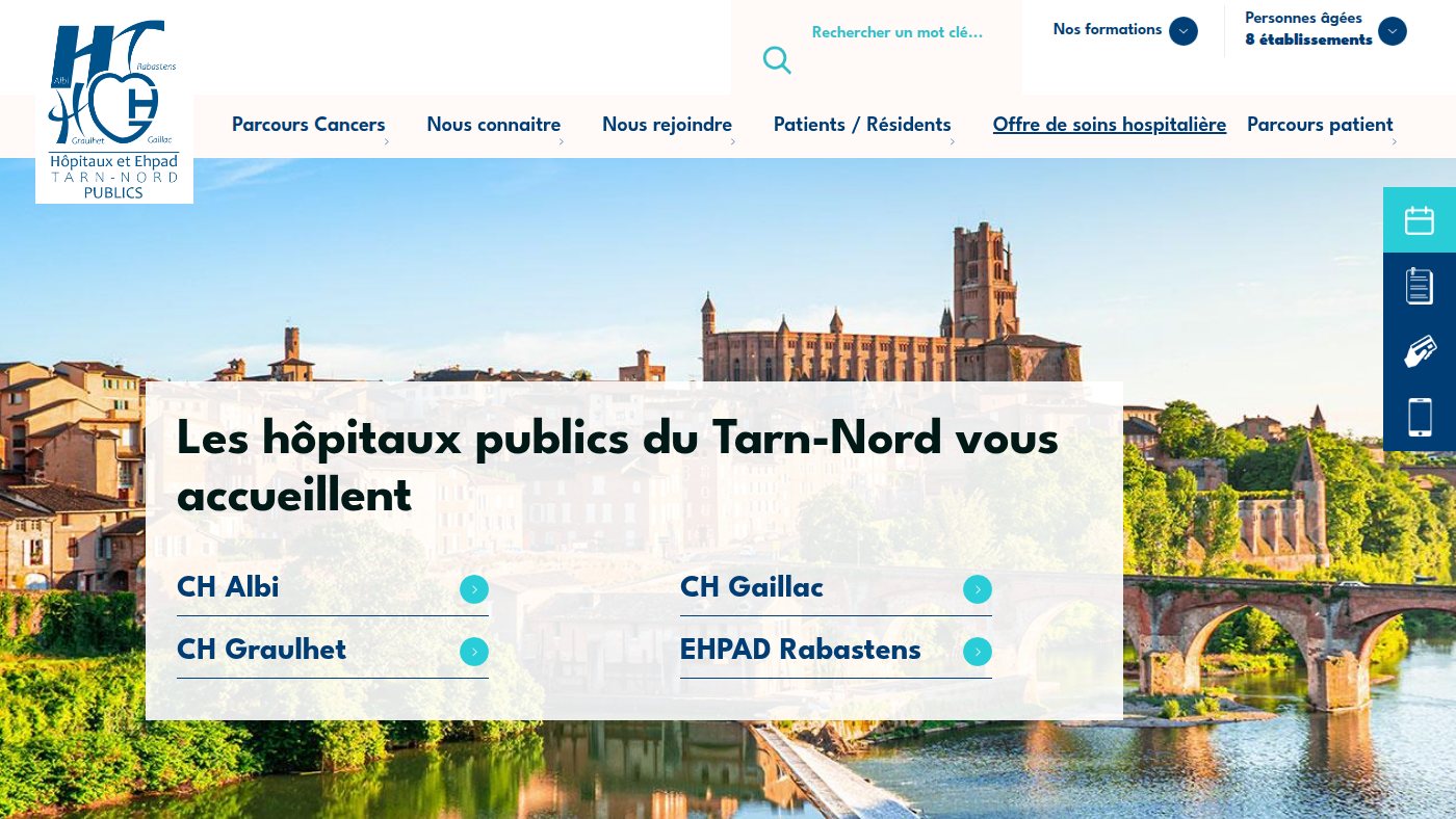 The home page of gh-tarn-nord.fr