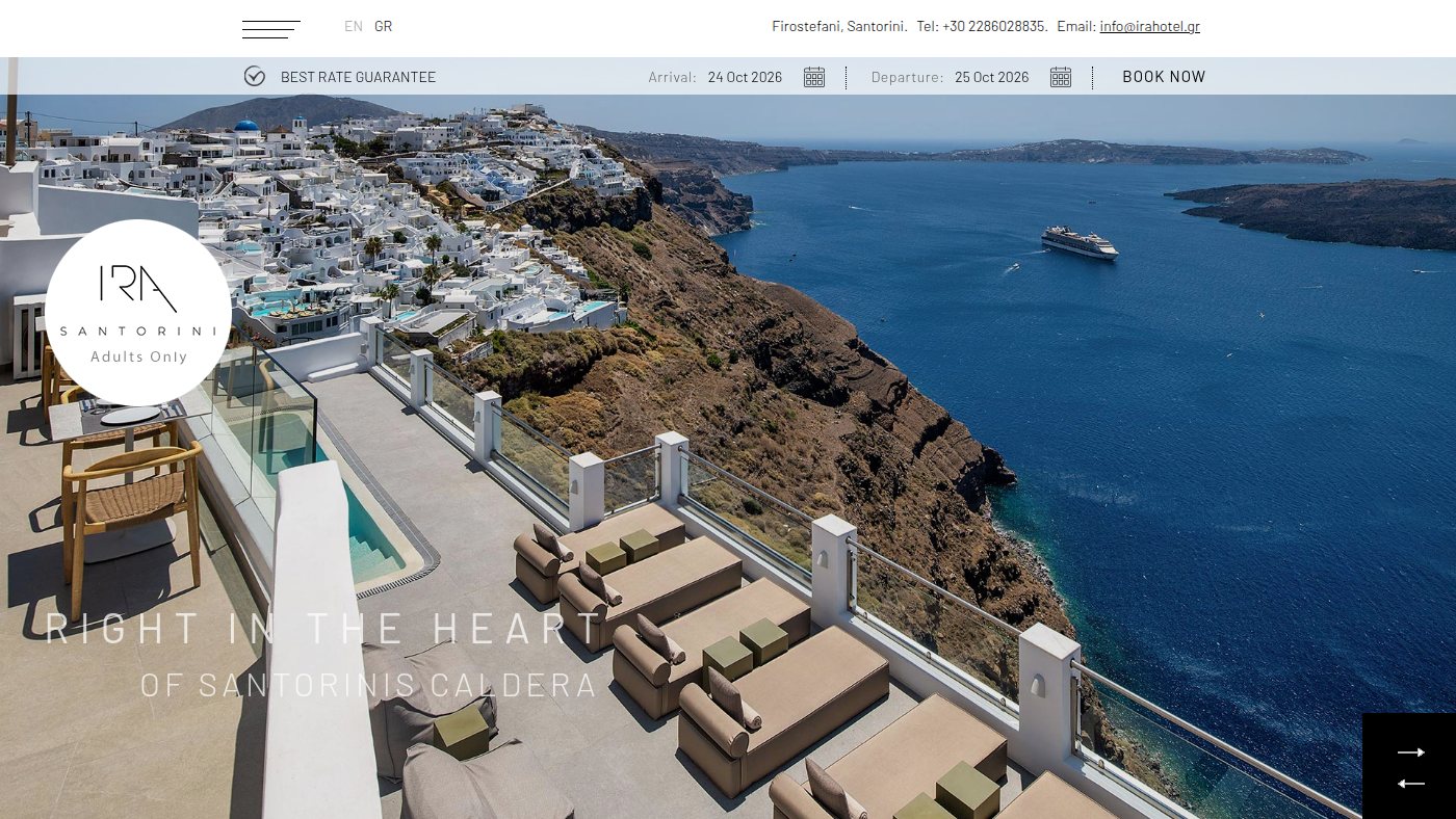 The home page of ira-hotel.com