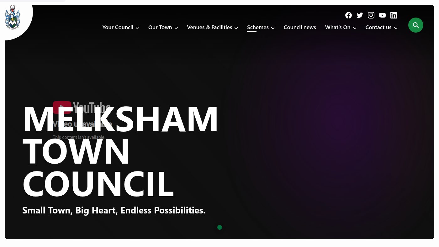 The home page of melksham-tc.gov.uk