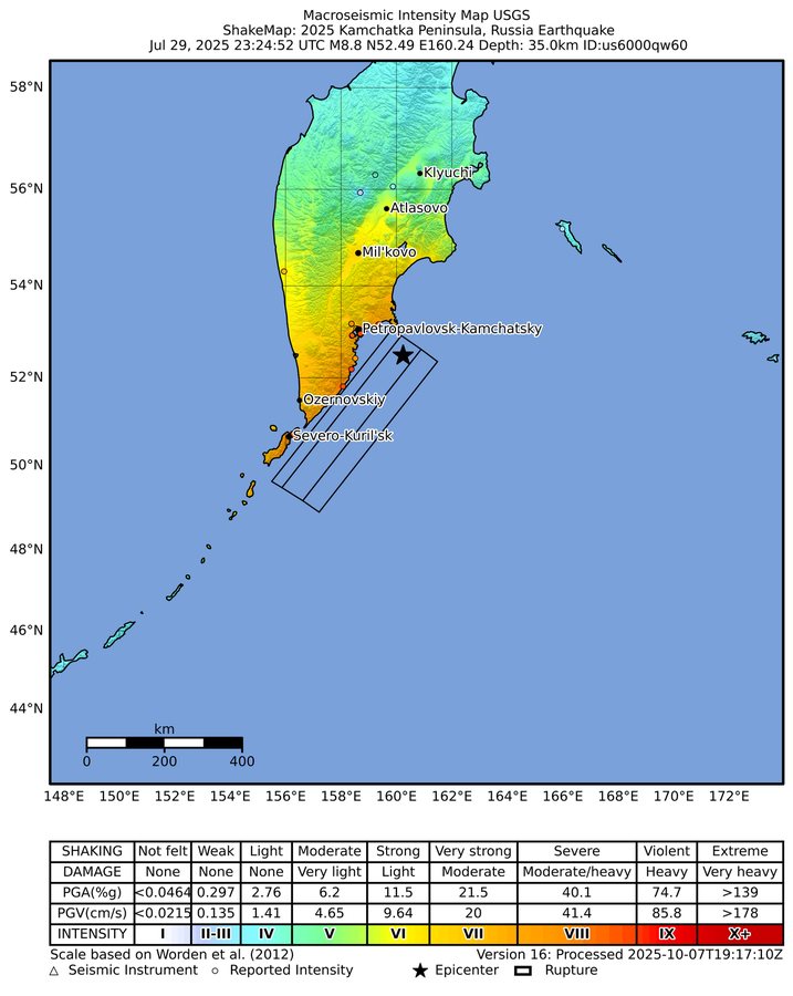 M4.6 earthquake: 170 km ESE of Kuril’sk, Russia — damage and aftermath