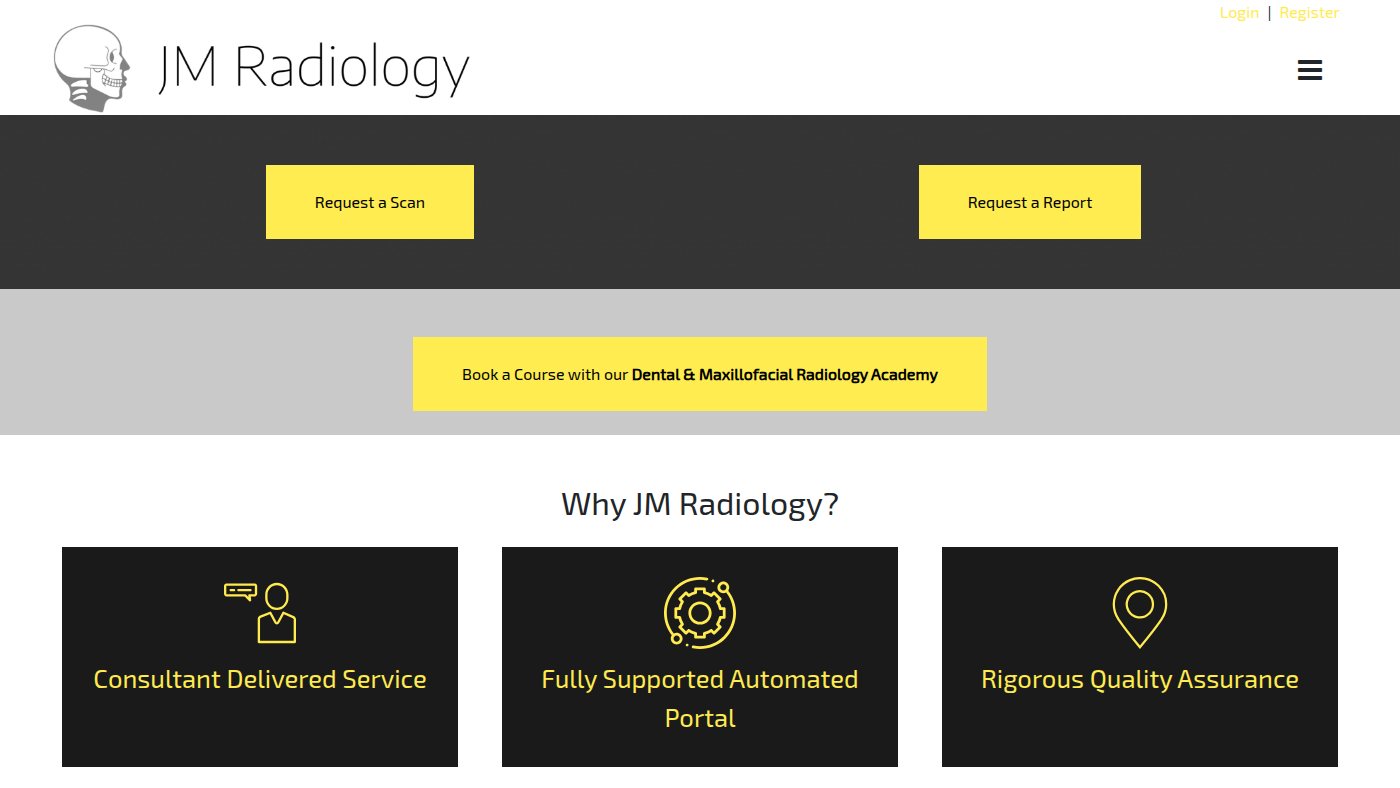 The home page of jm-radiology.co.uk