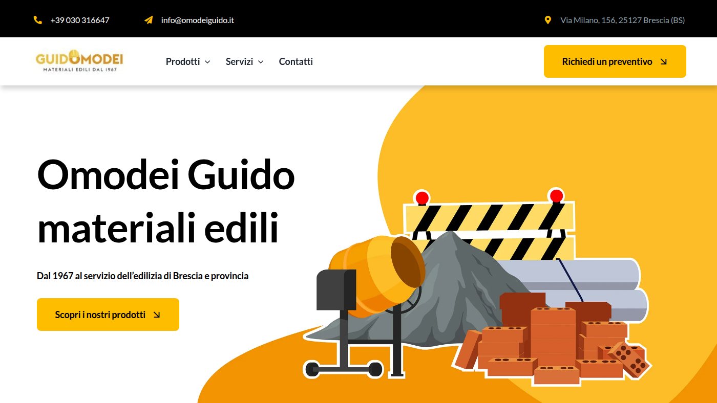 The home page of omodeiguido.it