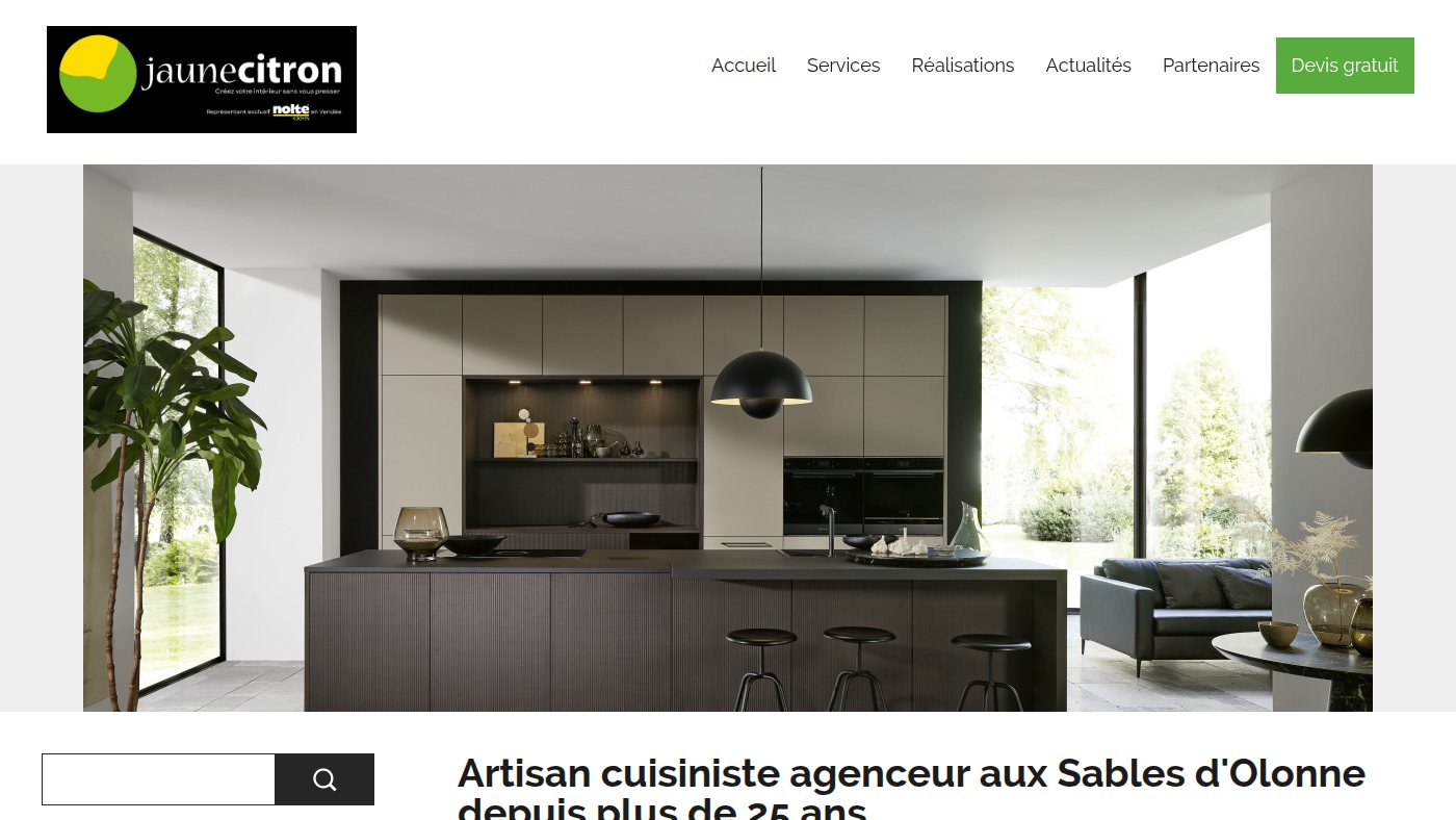 The home page of jaune-citron.com