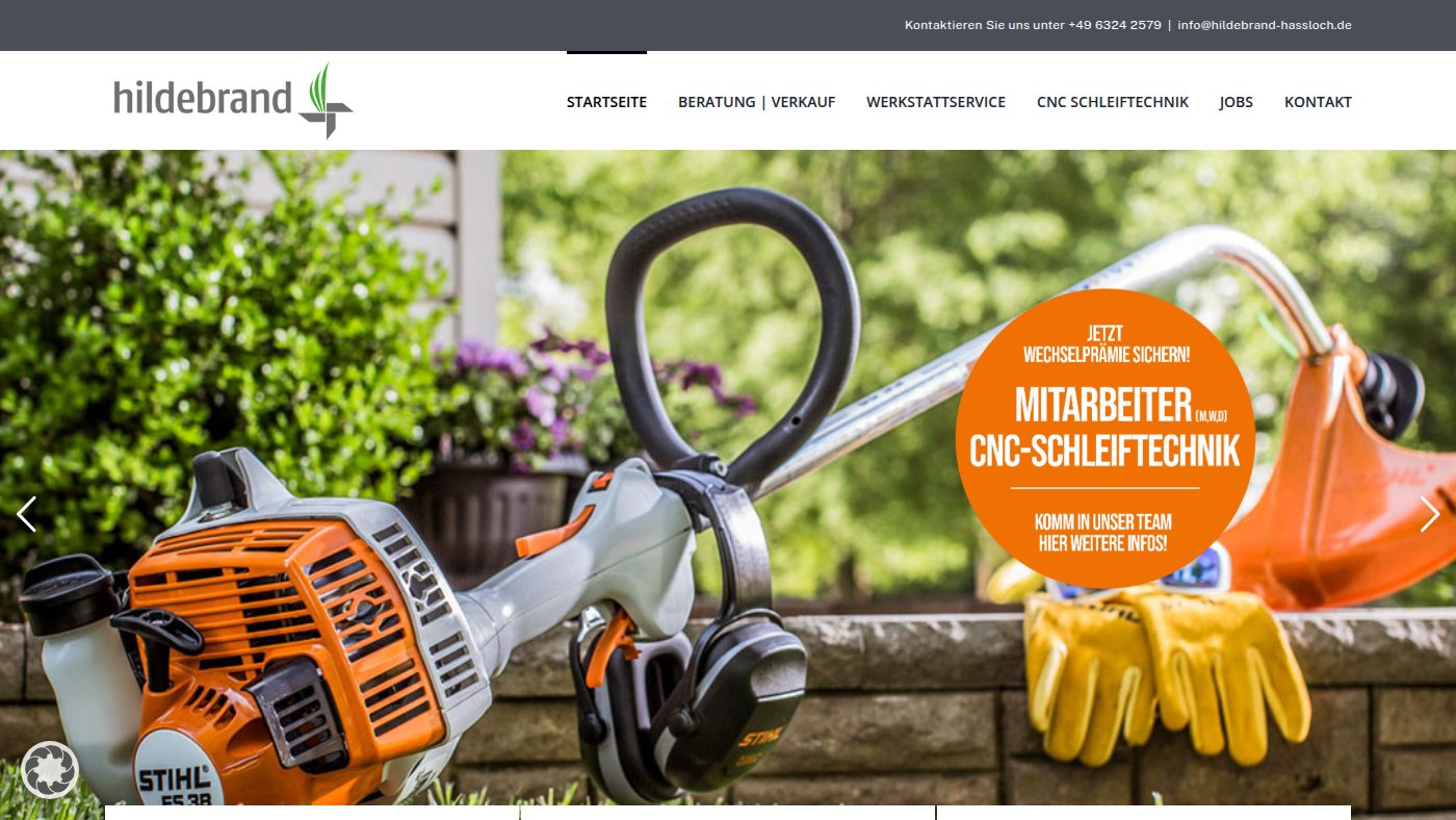 The home page of hildebrand-hassloch.de