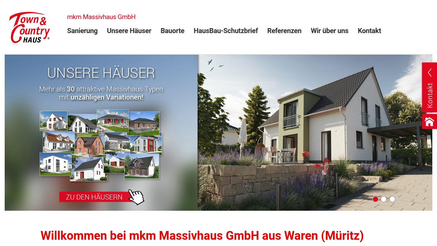 The home page of mkm-massivhaus.de
