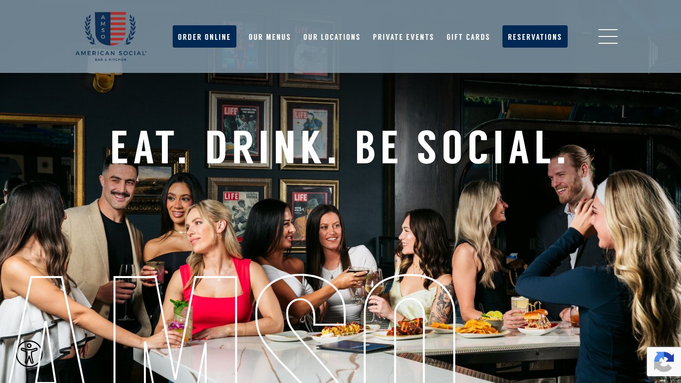 The home page of americansocialbar.com