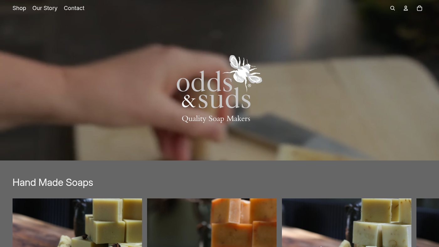 The home page of oddsandsuds.com