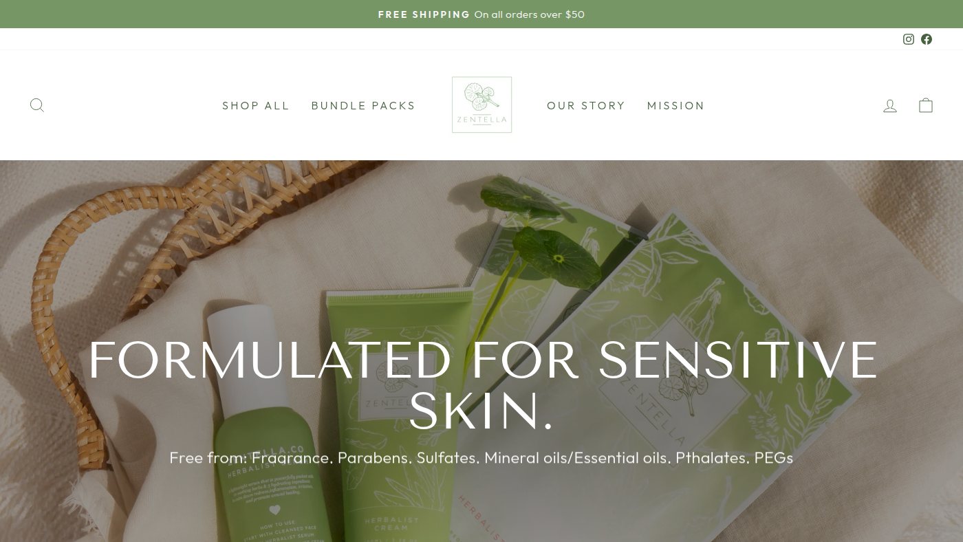 The home page of zentella.co