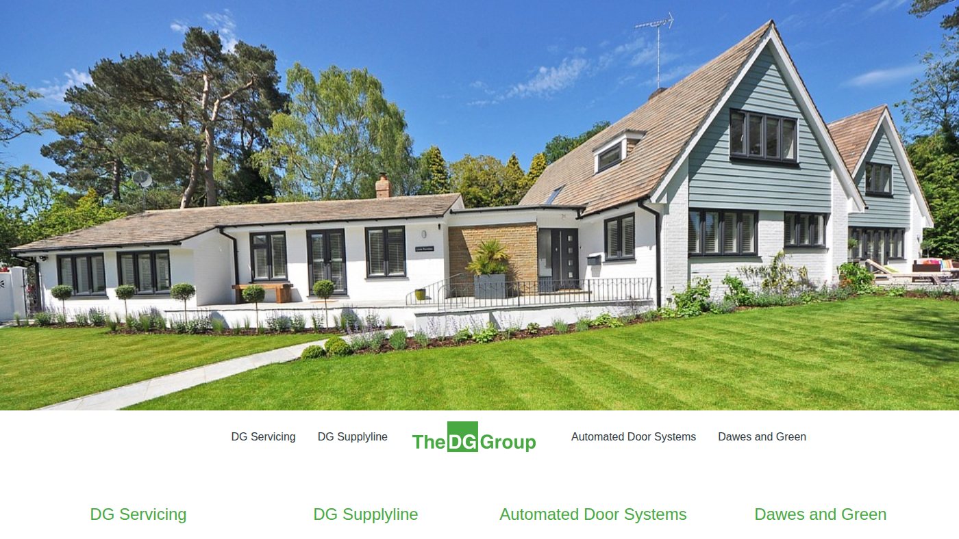 The home page of thedggroup.co.uk