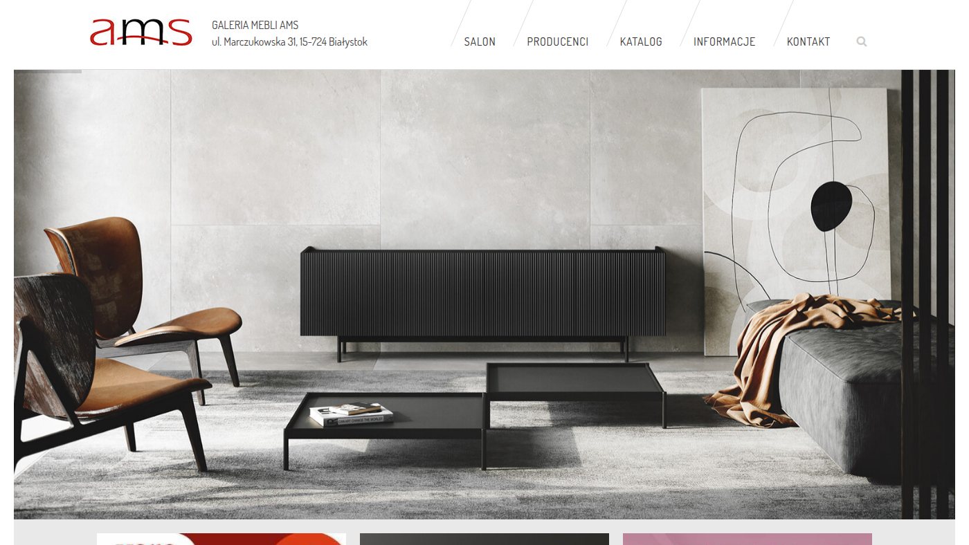 The home page of galeriamebliams.pl