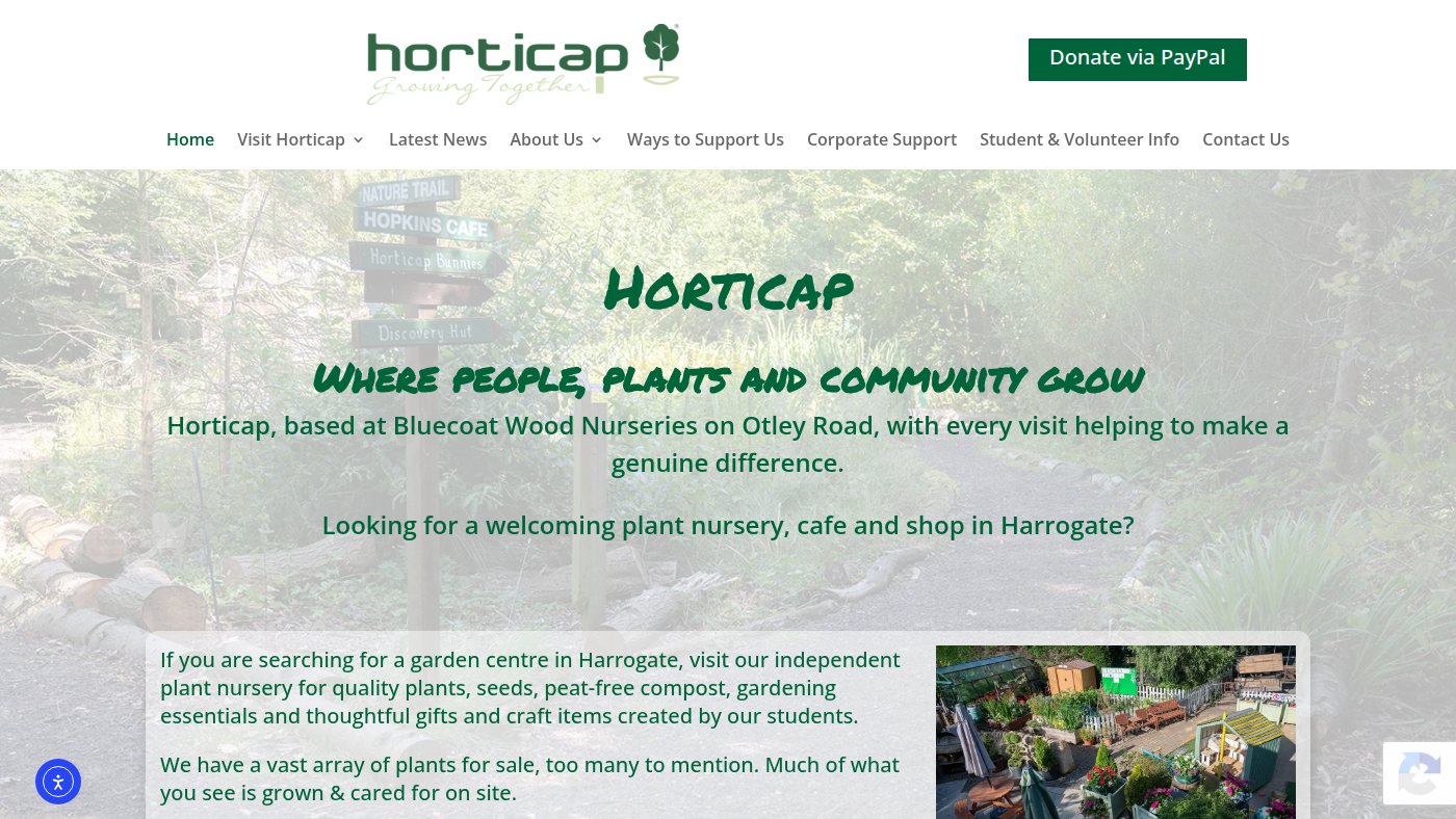 The home page of horticap.org
