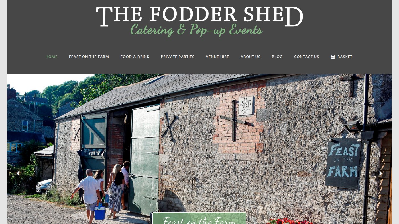 The home page of thefoddershed.co.uk