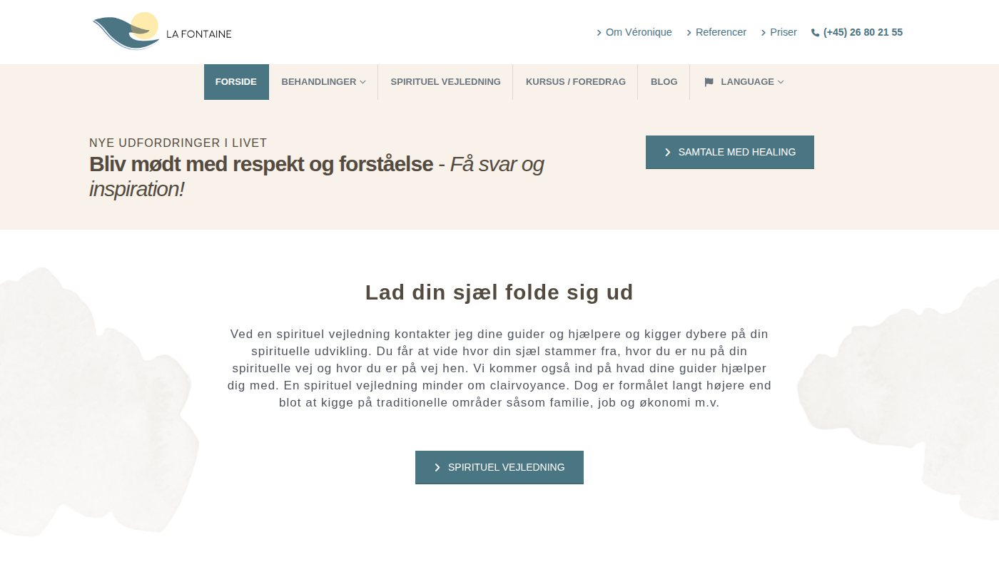 The home page of la-fontaine.dk