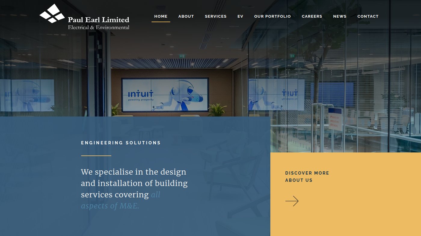 The home page of paulearl.co.uk