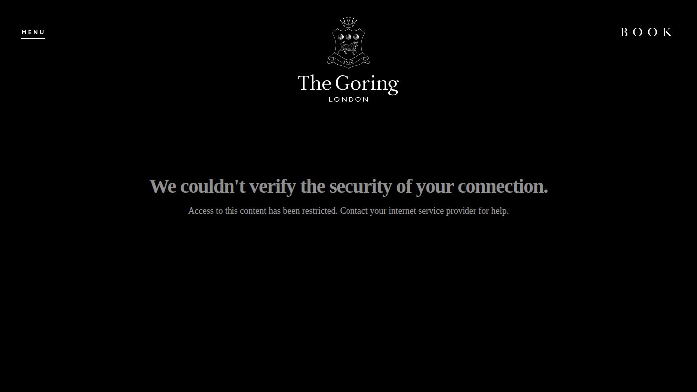 The home page of thegoring.com