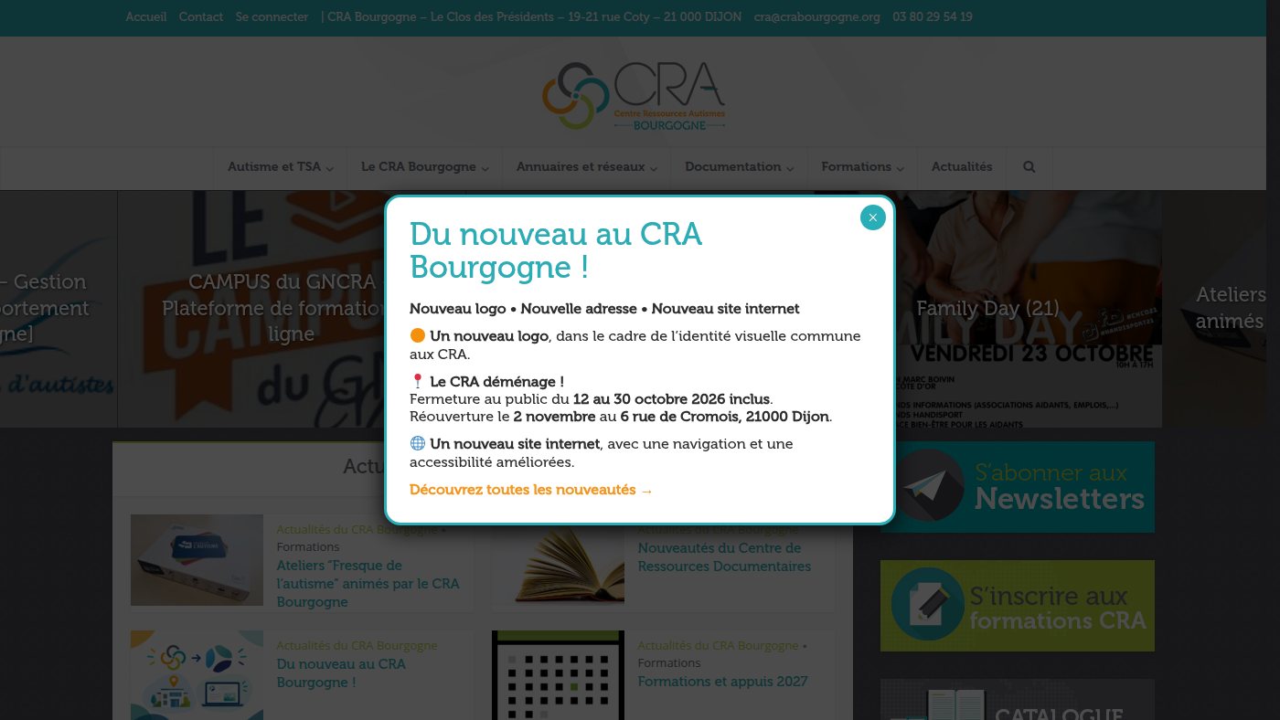 The home page of crabourgogne.org