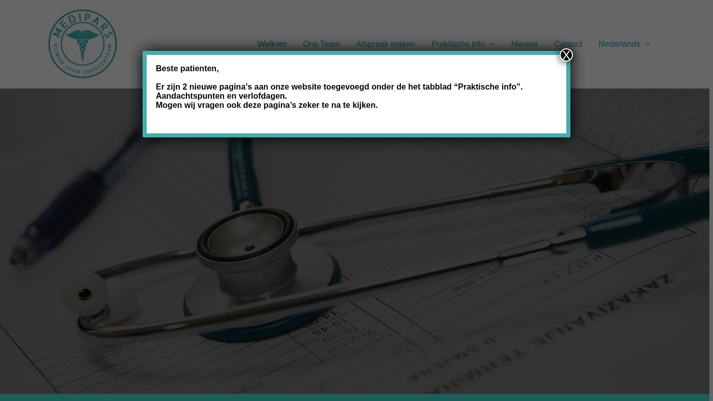The home page of medipars.be