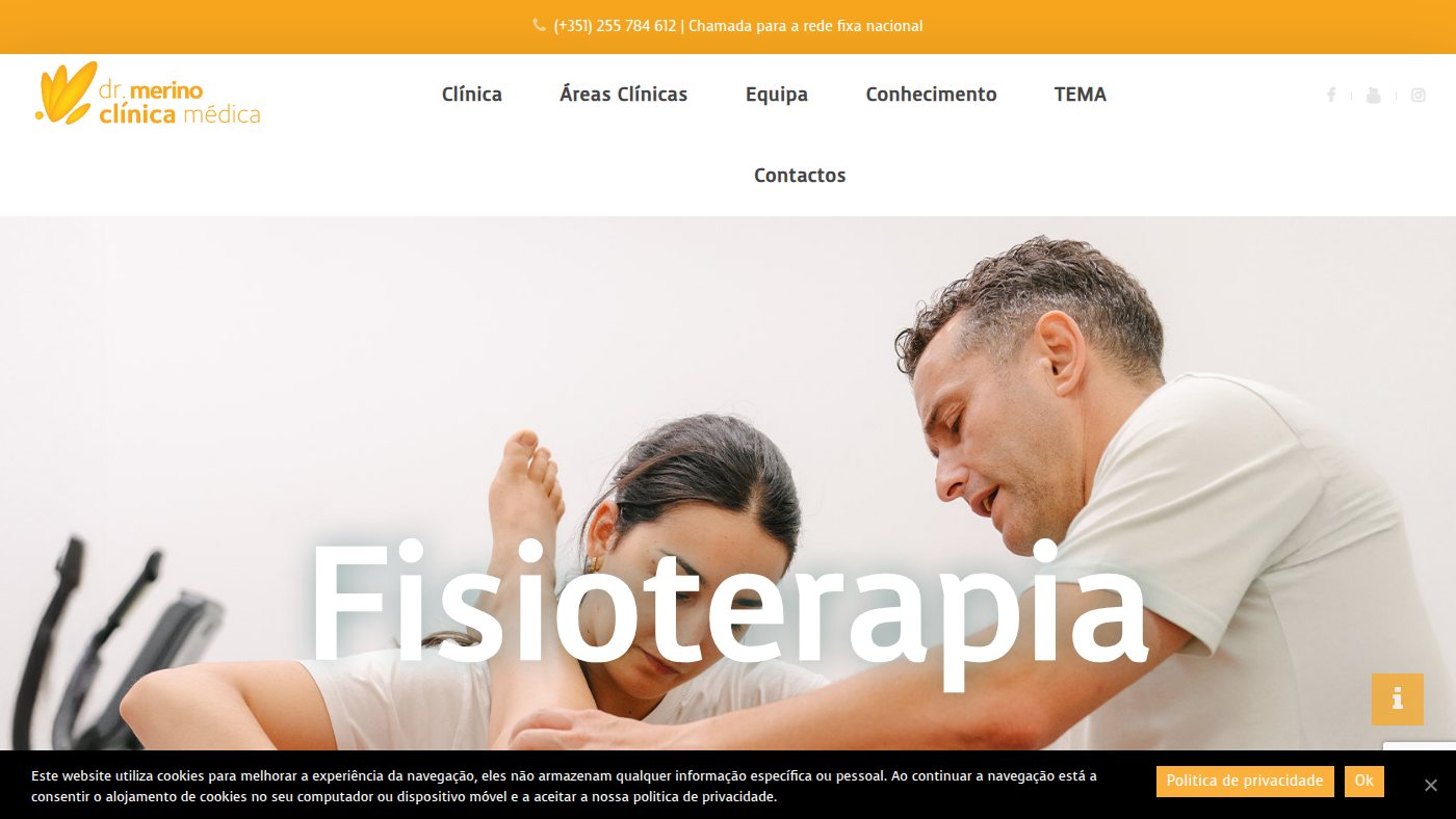 The home page of eduardomerino.pt