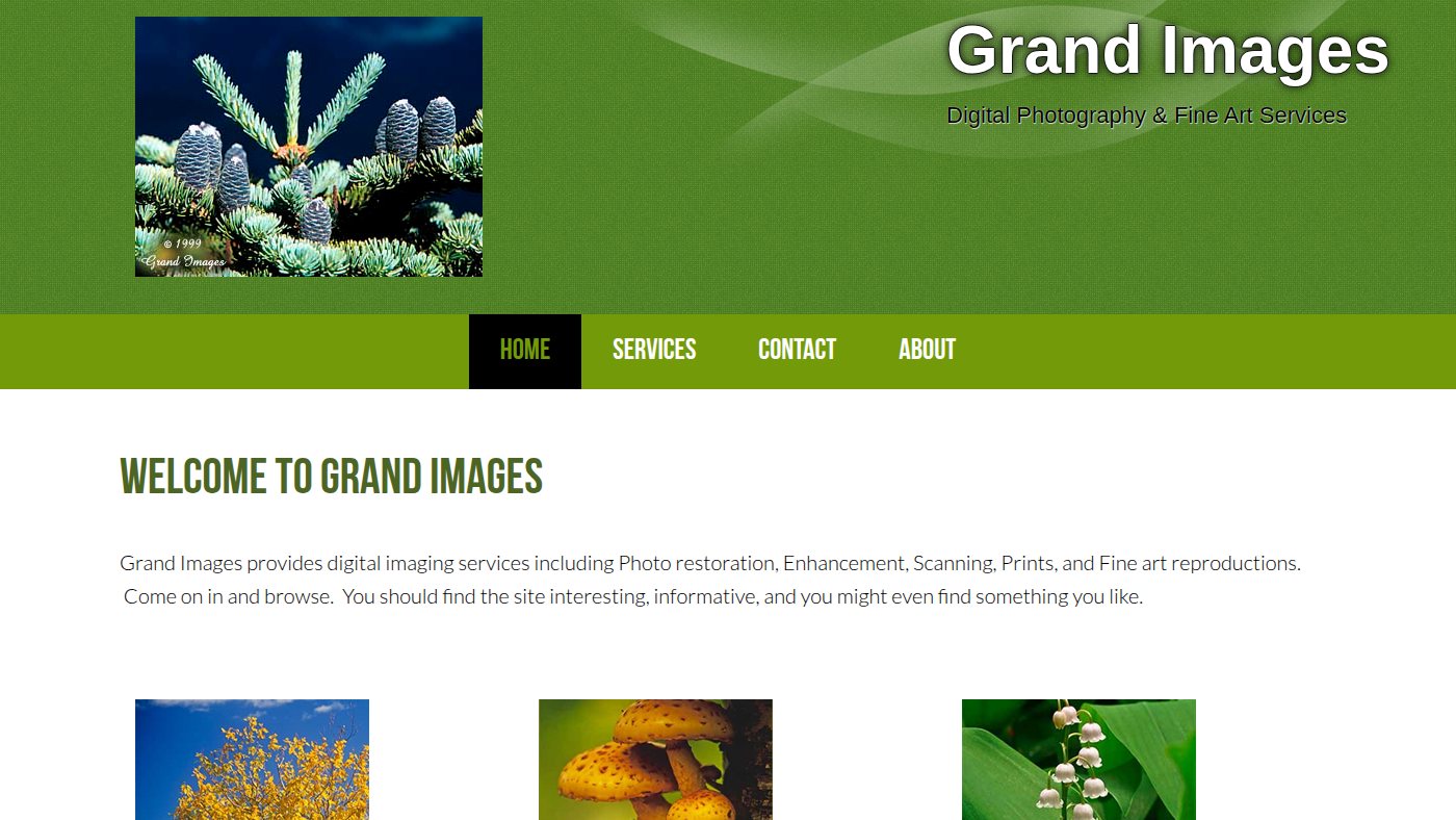 The home page of grandimages.com