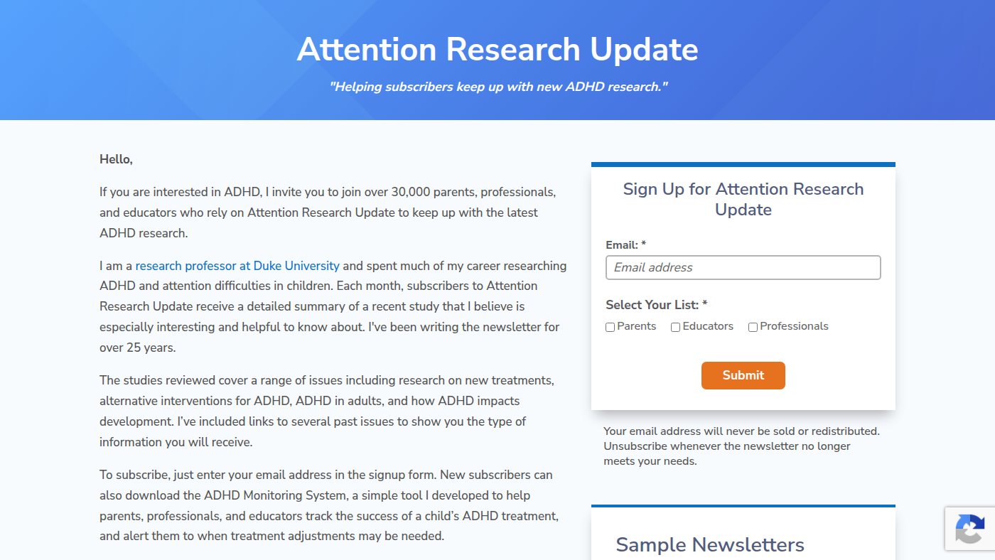 The home page of helpforadd.com
