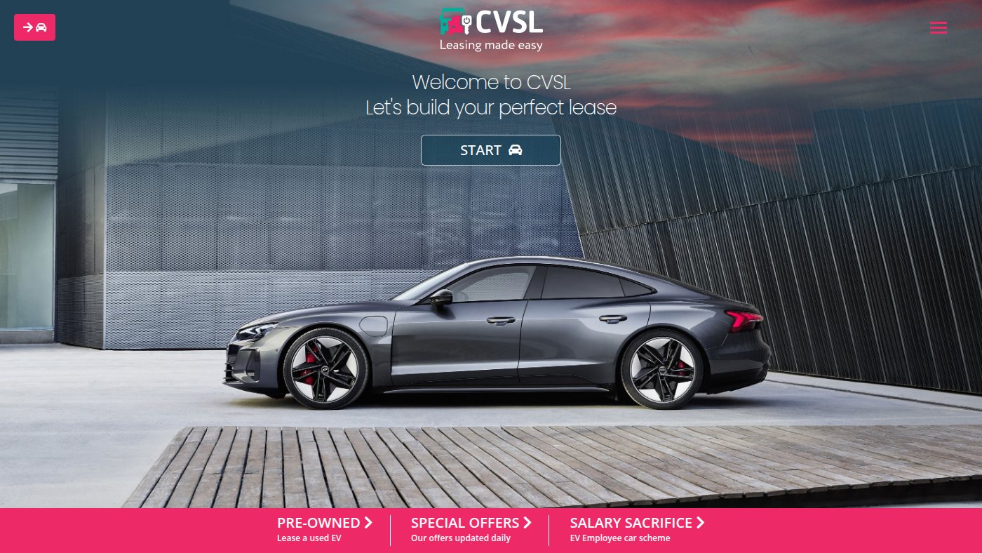 The home page of cvsl.co.uk