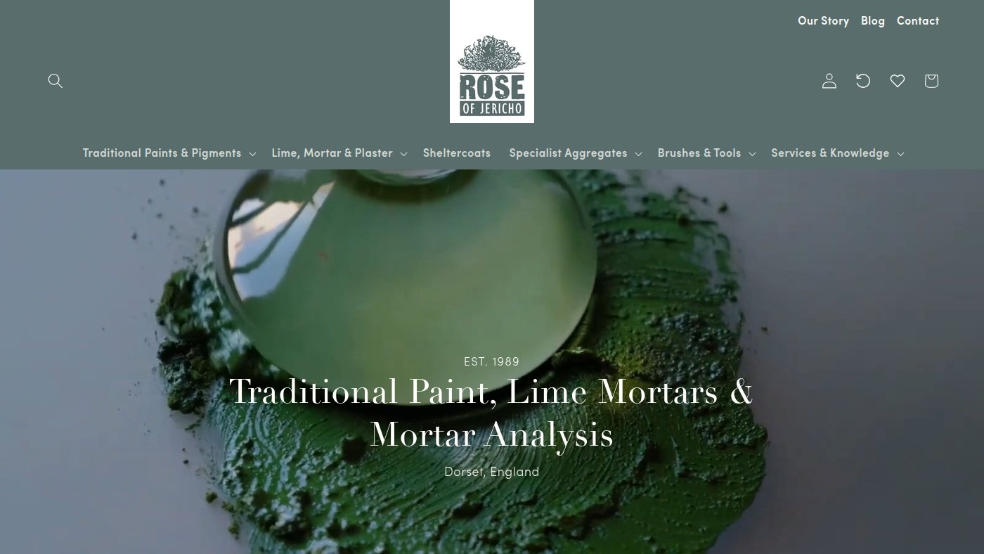 The home page of roseofjericho.co.uk