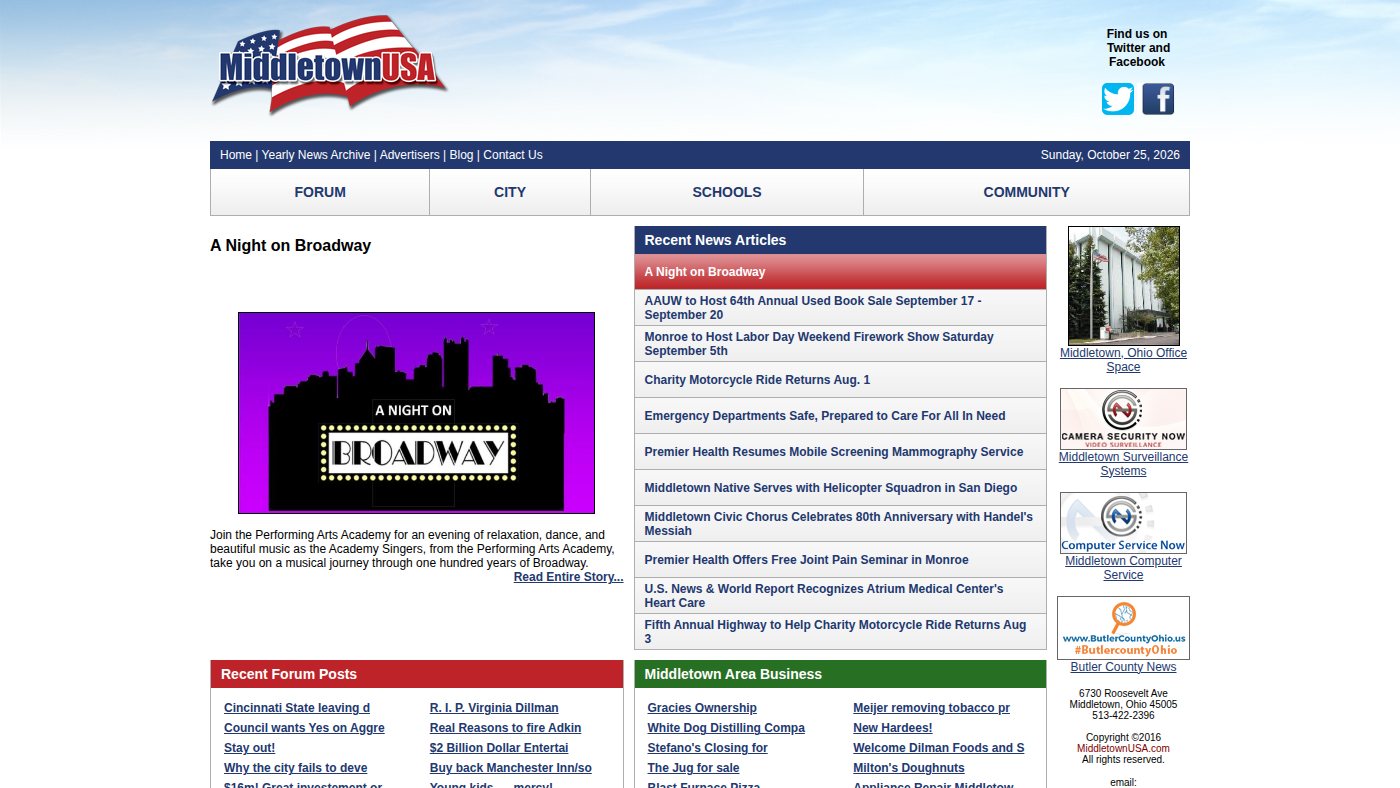 The home page of middletownusa.com