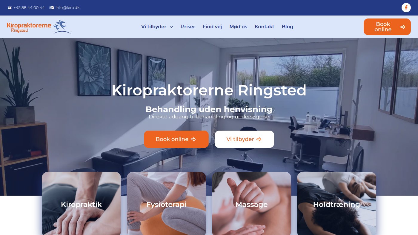 The home page of kiro.dk