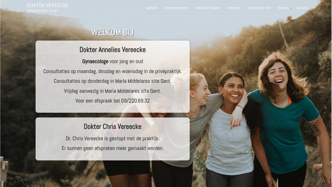 The home page of doktervereecke.be