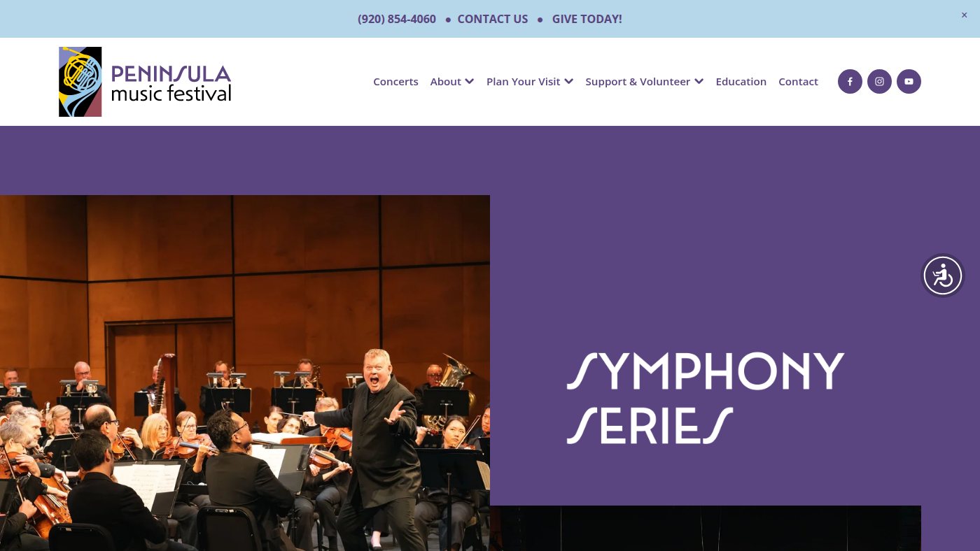 The home page of musicfestival.com