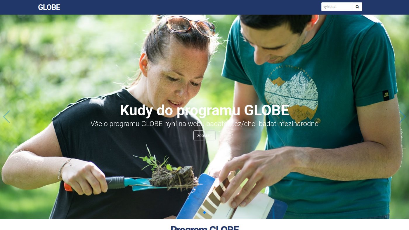 The home page of globe-czech.cz