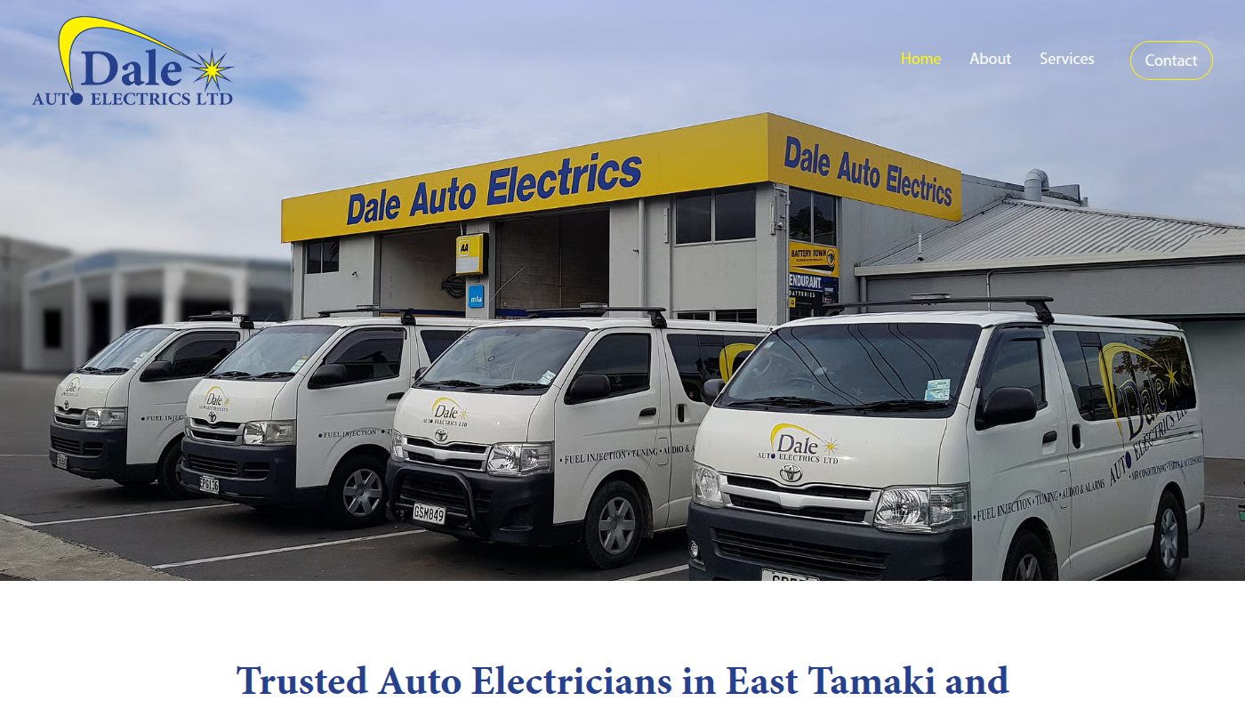 The home page of autoelectrics.co.nz
