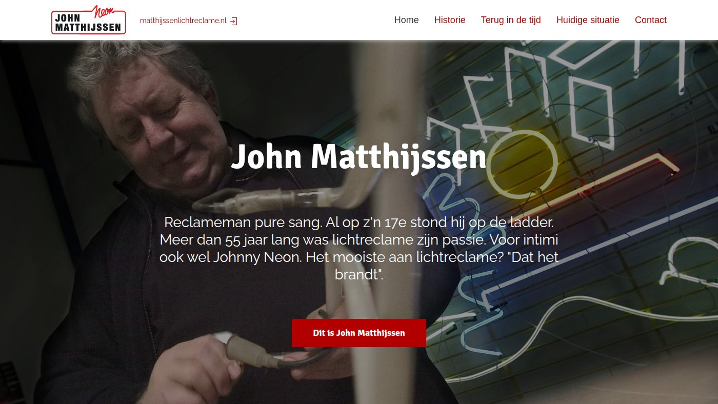 The home page of johnmatthijssen.nl