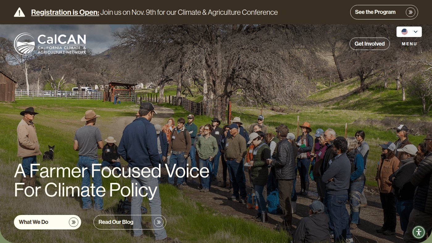The home page of calclimateag.org