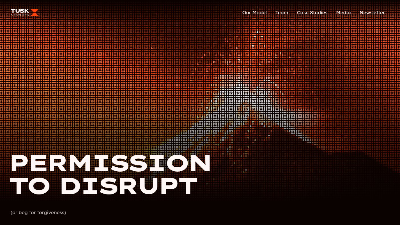 The home page of tuskventures.com