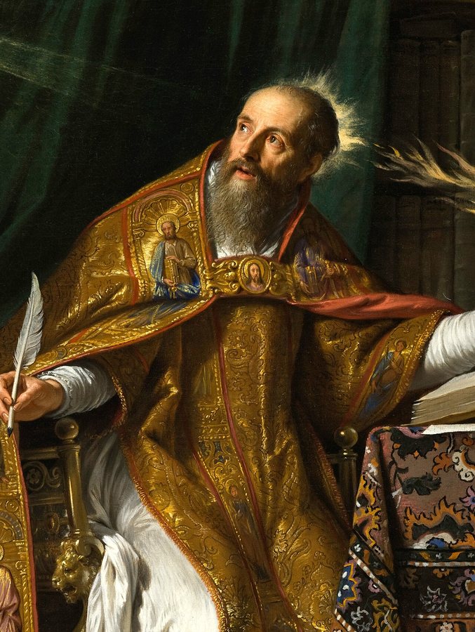 Saint Augustine by Philippe de Champaigne, cropped 3x4