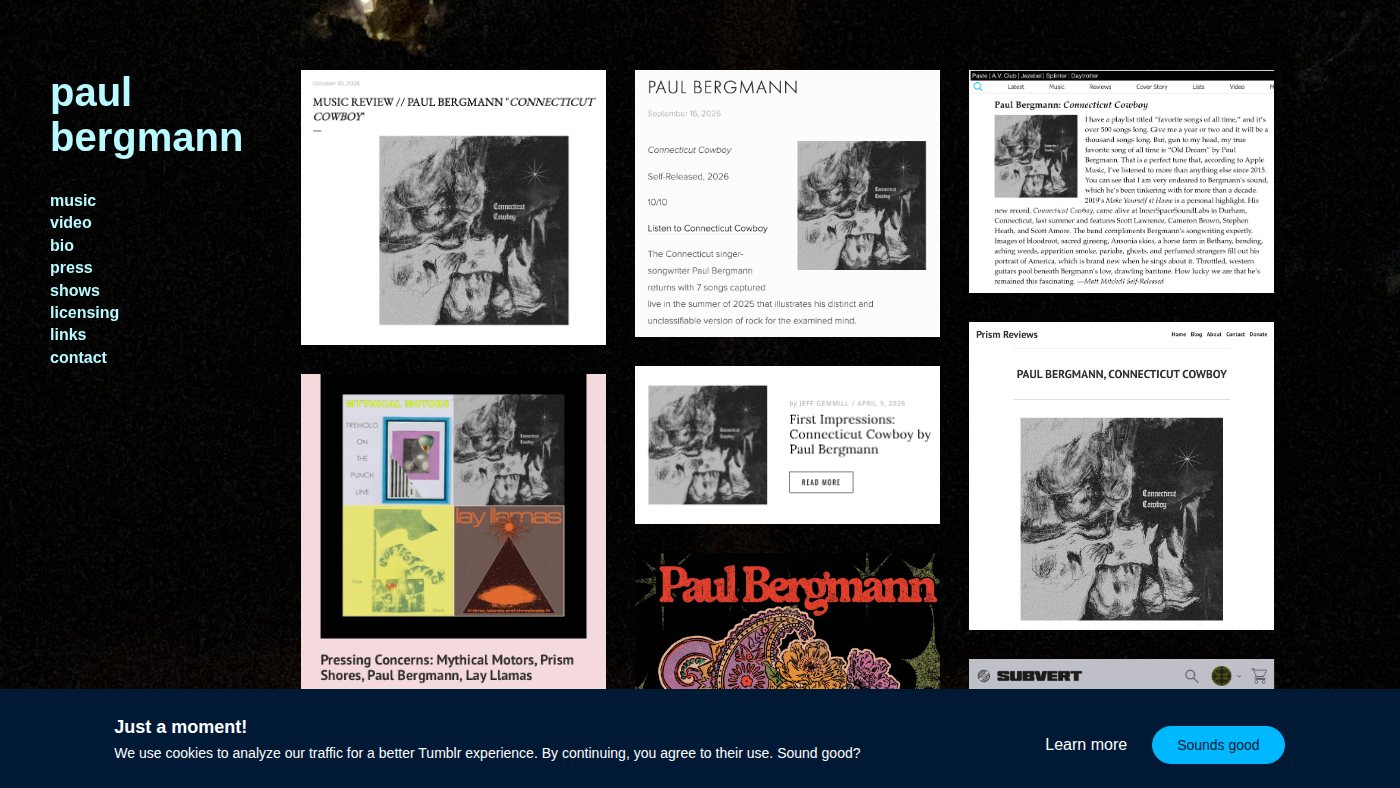 The home page of paulbergmann.com