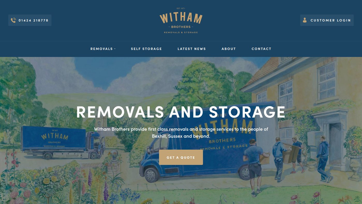 The home page of withambrothers.co.uk