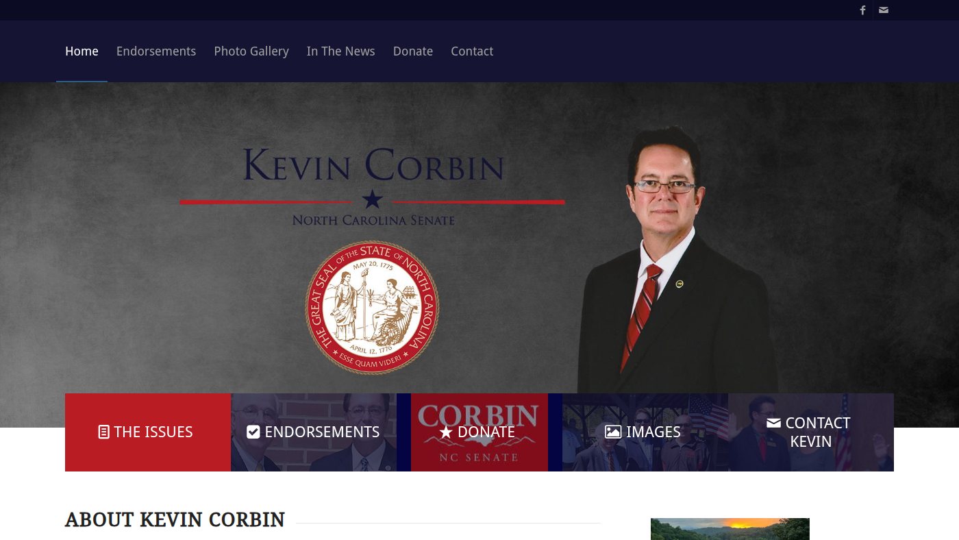 The home page of kevincorbin.com