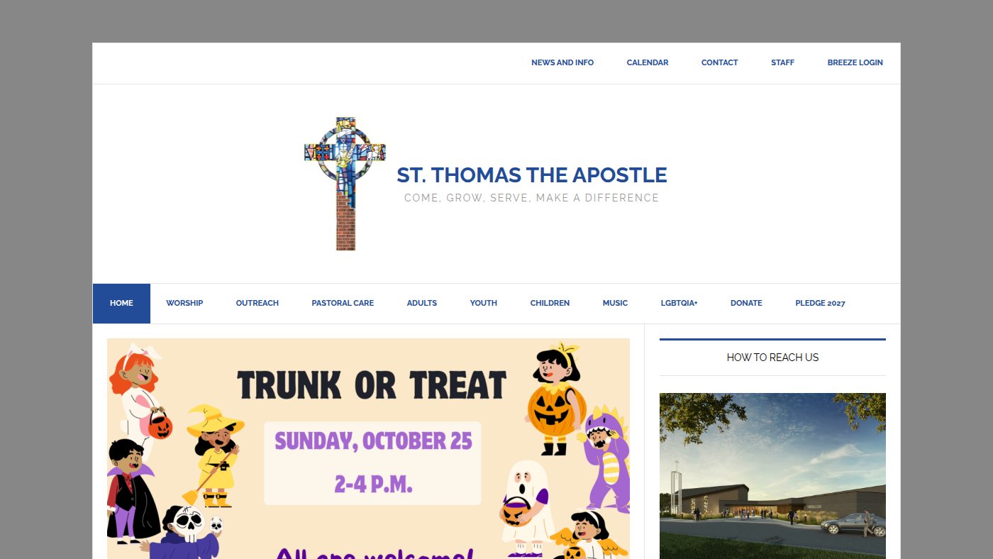 The home page of stthomasop.org